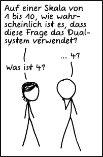 Deutsche Übersetzung des xkcd-Strips "1 bis 10"