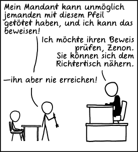 Deutsche Übersetzung des xkcd-Strips "Beweis"