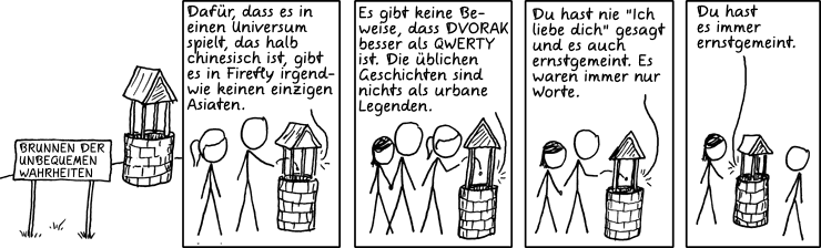 Deutsche Übersetzung des xkcd-Strips "Brunnen"