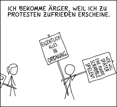 Deutsche Übersetzung des xkcd-Strips "Das Ende ist noch weit weg"