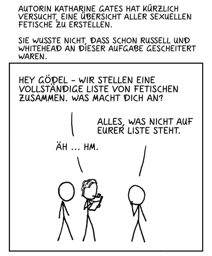Deutsche Übersetzung des xkcd-Strips "Fetische"