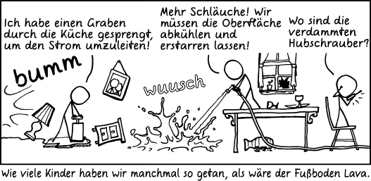Deutsche Übersetzung des xkcd-Strips "Fußboden"