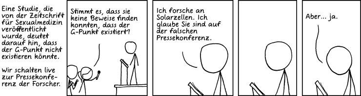 Deutsche Übersetzung des xkcd-Strips "G-Punkt"