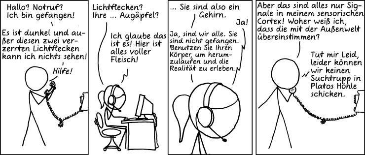 Deutsche Übersetzung des xkcd-Strips "Gefangen"