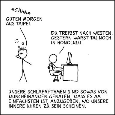 Deutsche Übersetzung des xkcd-Strips "Guten Morgen"