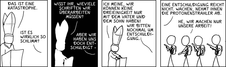 Deutsche Übersetzung des xkcd-Strips "Heiliger Geist"
