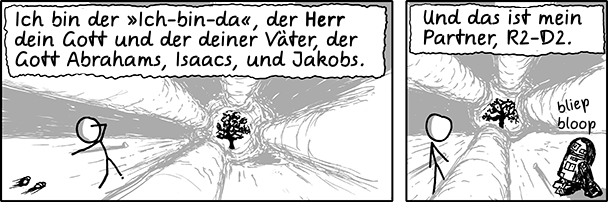 Deutsche Übersetzung des xkcd-Strips "Ich bin"