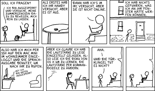 Deutsche Übersetzung des xkcd-Strips "Ich bin ein Idiot"