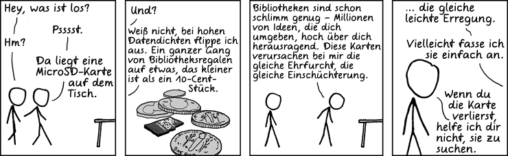 Deutsche Übersetzung des xkcd-Strips "MicroSD"