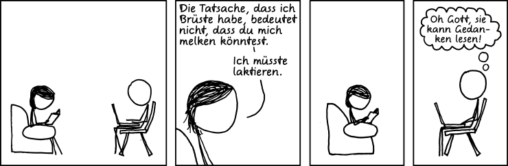 Deutsche Übersetzung des xkcd-Strips "Milch"