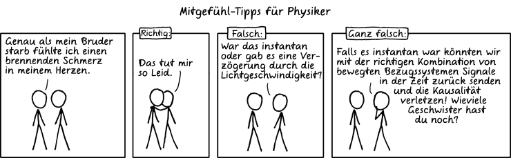 Deutsche Übersetzung des xkcd-Strips "Mitgefühl"