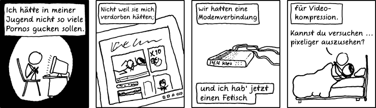 Deutsche Übersetzung des xkcd-Strips "Pornos"