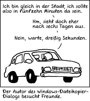 Deutsche Übersetzung des xkcd-Strips "Schätzung"