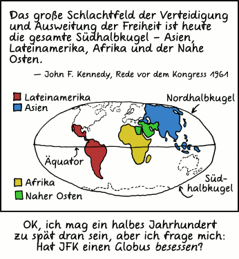Deutsche Übersetzung des xkcd-Strips "Südhalbkugel"